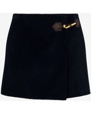 Moschino Corduroy Miniskirt - Black
