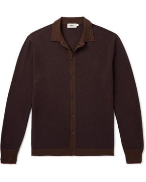 Altea Slim-Fit Wool And Cashmere-Blend Shirt - Red