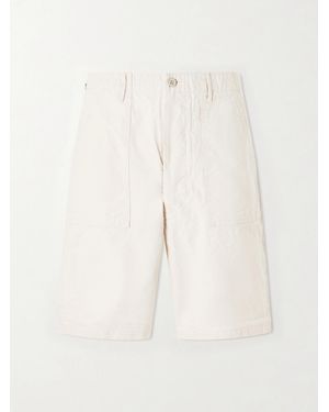 Orslow Summer Fatigue Straight-leg Cotton Shorts - Natural