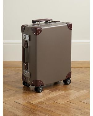 Globe-Trotter Metropolis Leather-trimmed Carry-on Suitcase - Brown