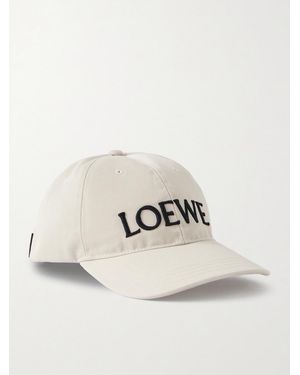 Loewe Louis Wain Logo-Embroidered Cotton-Twill Baseball Cap - Natural