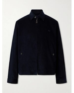 Wales Bonner Drew Cotton-Corduroy Blouson Jacket - Blue