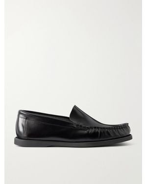 MR P. City Leather Loafers - Black
