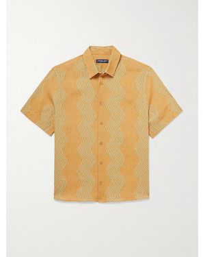 Frescobol Carioca Castro Striped Linen Shirt - Natural
