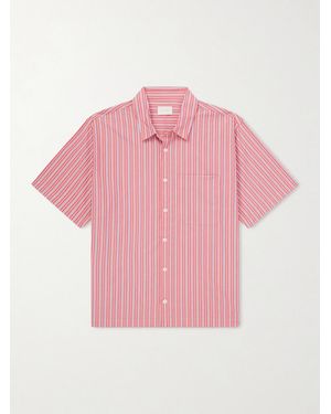 Aimé Leon Dore Striped Cotton-Poplin Shirt - Pink