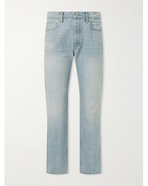 CHERRY LA Straight-Leg Distressed Jeans - Blue