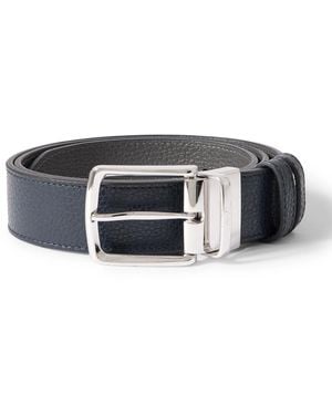 MR P. 3Cm Reversible Full-Grain Leather Belt - Black