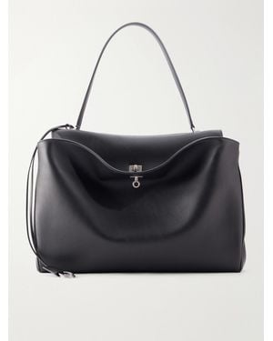 Balenciaga Rodeo Leather Tote Bag - Black