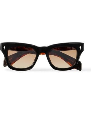 Jacques Marie Mage Dealan Square-frame Acetate Sunglasses - Black