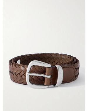 Anderson's Geflochtener Gürtel aus Leder - Braun