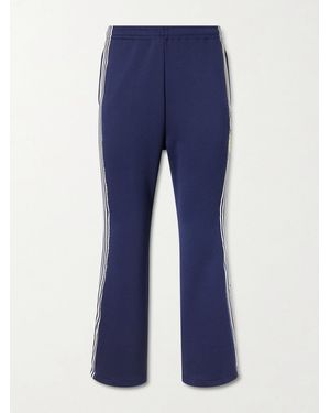 Kapital Straight-Leg Striped Jersey Joggers - Blue