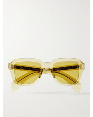 Jacques Marie Mage Hopper Goods Taos Square-Frame Acetate Sunglasses - Yellow