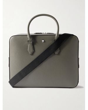 Montblanc Sartorial Medium Cross-Grain Leather Briefcase - Black