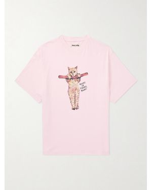 STORY mfg. Printed Cotton-jersey T-shirt - Pink