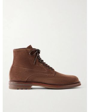 Officine Creative Aston Flexi 003 Suede Lace-Up Boots - Brown