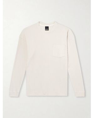 FRIZMWORKS Oversized Waffle-Knit Cotton-Blend T-Shirt - Natural