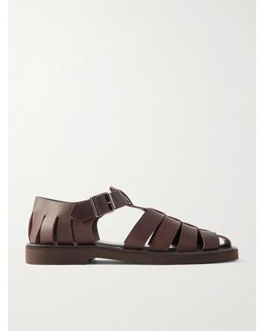 MR P. Fisherman Leather Sandals - Brown
