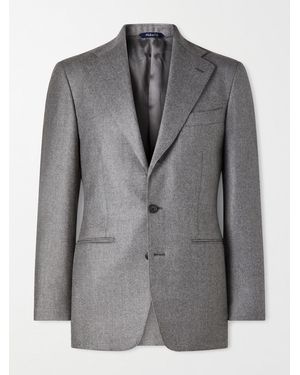 Saman Amel Wool Twill Suit Jacket - Grey