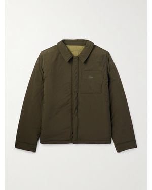 Dime Wendbare Jacke aus wattiertem Shell mit Logostickerei - Grün