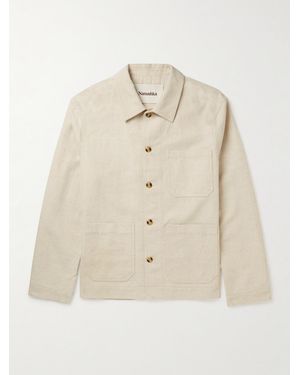 Nanushka Saon Cotton And Linen-Blend Twill Jacket - Natural