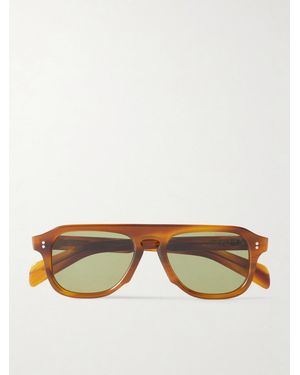 Cutler and Gross Gr14 Aviator-Style Acetate Sunglasses - Brown