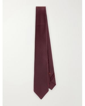 ZEGNA 8Cm Silk-Twill Tie - Purple