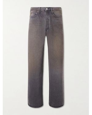 Ssstein Straight-leg Distressed Jeans - Grey