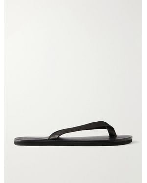 AURALEE Leather Flip-Flops - White