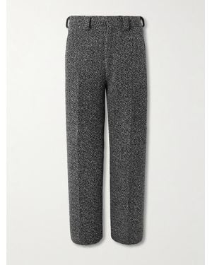 ZEGNA Straight-leg Wool And Cashmere-blend Suit Trousers - Grey
