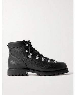 Morjas Full-grain Leather Hiking Boots - Black