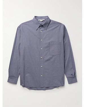 Acne Studios Sandrok Checked Cotton-Poplin Shirt - Blue