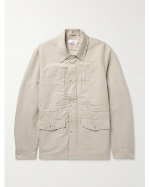 MR P. Cotton And Linen-Blend Twill Field Jacket - Natural