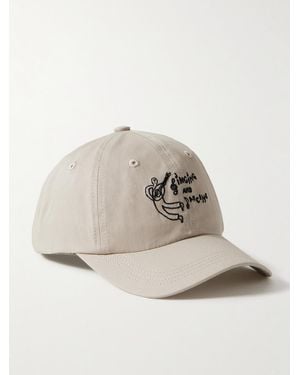 Corridor NYC Embroidered Cotton-Twill Baseball Cap - Natural