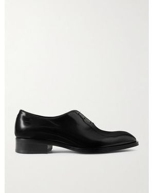 Tom Ford Whole-cut Patent-leather Oxford Shoes - Black
