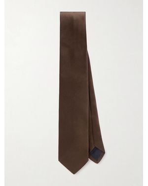 Drake's 8Cm Silk-Twill Tie - Brown