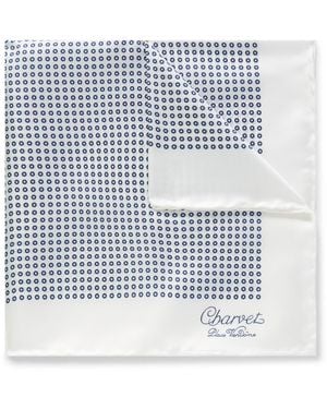 Charvet Printed Silk-twill Pocket Square - Gray