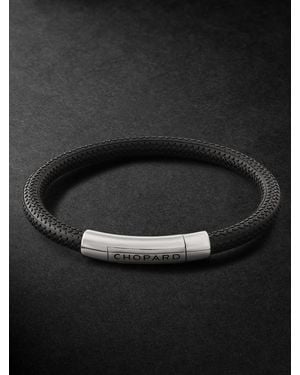 Chopard Classic Racing Rubber And-Tone Bracelet - Black