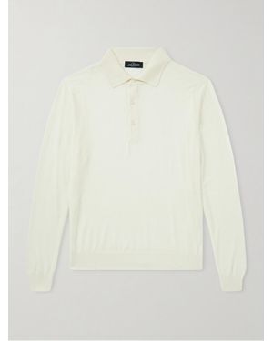 J. Mueser Wish® Virgin Wool Polo Shirt - Natural