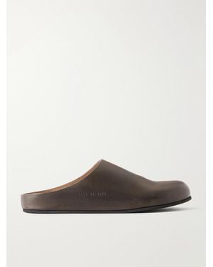Common Projects Leather Clogs - Brown