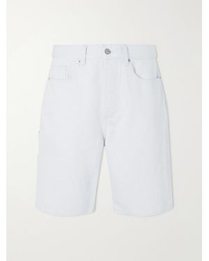 Aimé Leon Dore Straight-Leg Denim Shorts - White