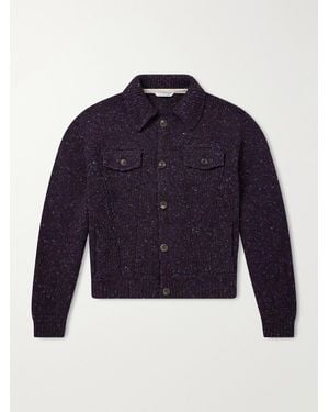 A Kind Of Guise Torro Flecked-Wool Cardigan - Blue