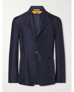 Barena Rizzo Tentor Silk-Voile Blazer - Blue