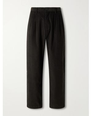 Kardo Antonio Straight-Leg Cotton-Corduroy Suit Trousers - Black