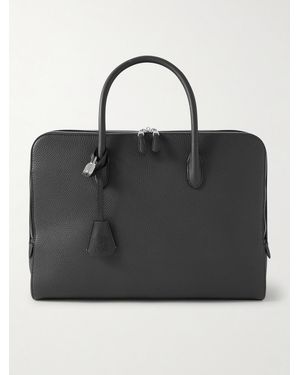 dunhill Century Full-grain Leather Weekend Bag - Black