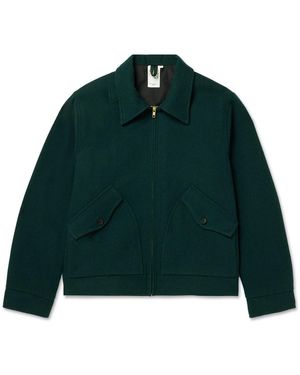 Nudie Jeans Blake Wool-Blend Jacket - Green