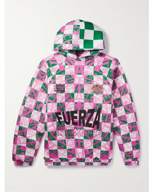 Liberal Youth Ministry Printed Jersey Hoodie - Pink