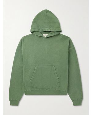 Remi Relief Cotton-Jersey Hoodie - Green