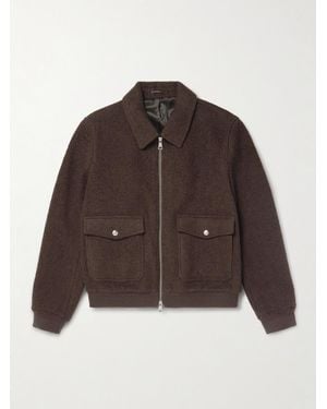 MR P. Wool-Blend Bouclé Blouson Jacket - Brown