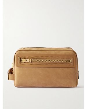 Tom Ford Nubuck Wash Bag - Natural