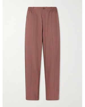 Kardo Kedar Straight-leg Cotton Trousers - Brown